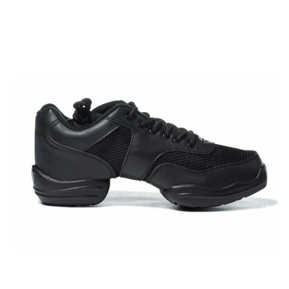 REVOLUTION DANCEWEAR Adult Split-Sole Sneaker Black 14.5 - Picture 2 of 3